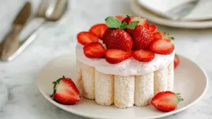 Charlotte aux Fraises Mascarpone