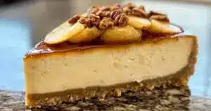 Cheesecake aux Pommes Caramélisées & Dulce de Leche
