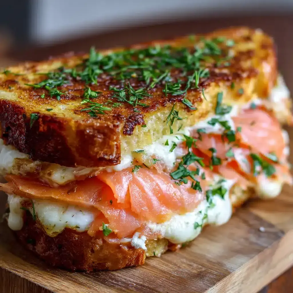 Croque-Norvégien au Saumon Fumé 2 Croque Norvégien saumon fumé