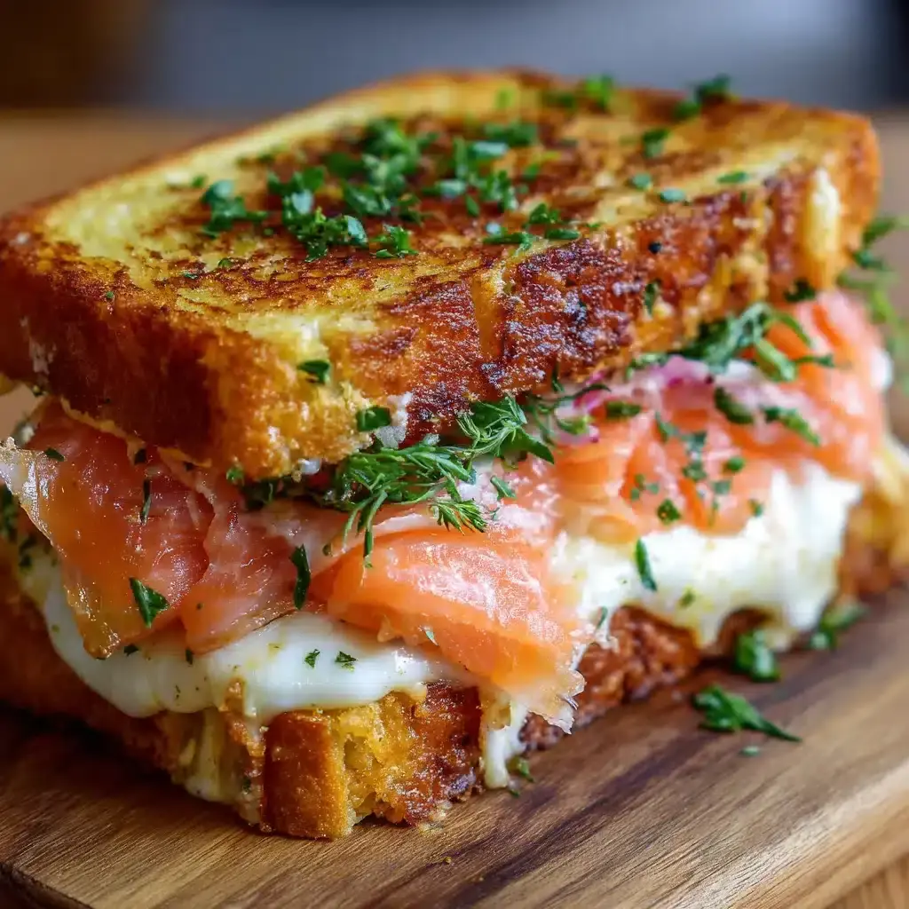 Croque-Norvégien au Saumon Fumé