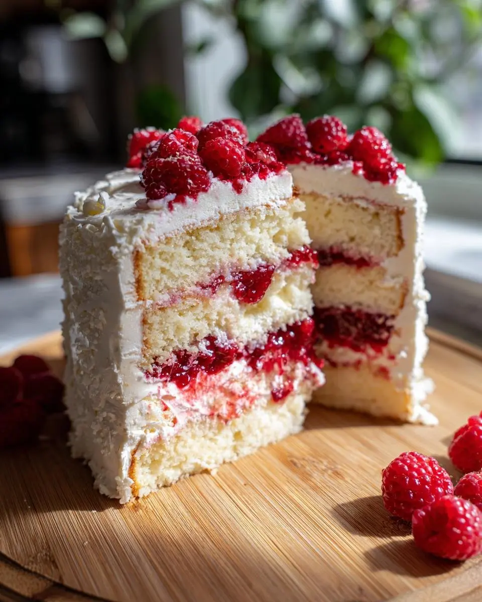 Gâteau Chocolat Blanc Framboise