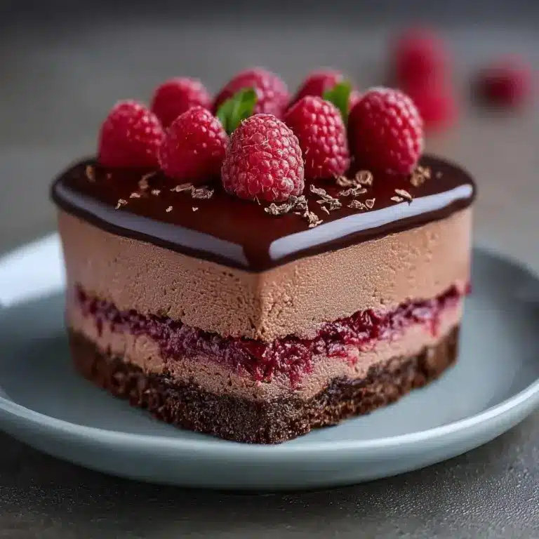 Gâteau Mousse Chocolat Framboise Rapide: Délice 2 en 1