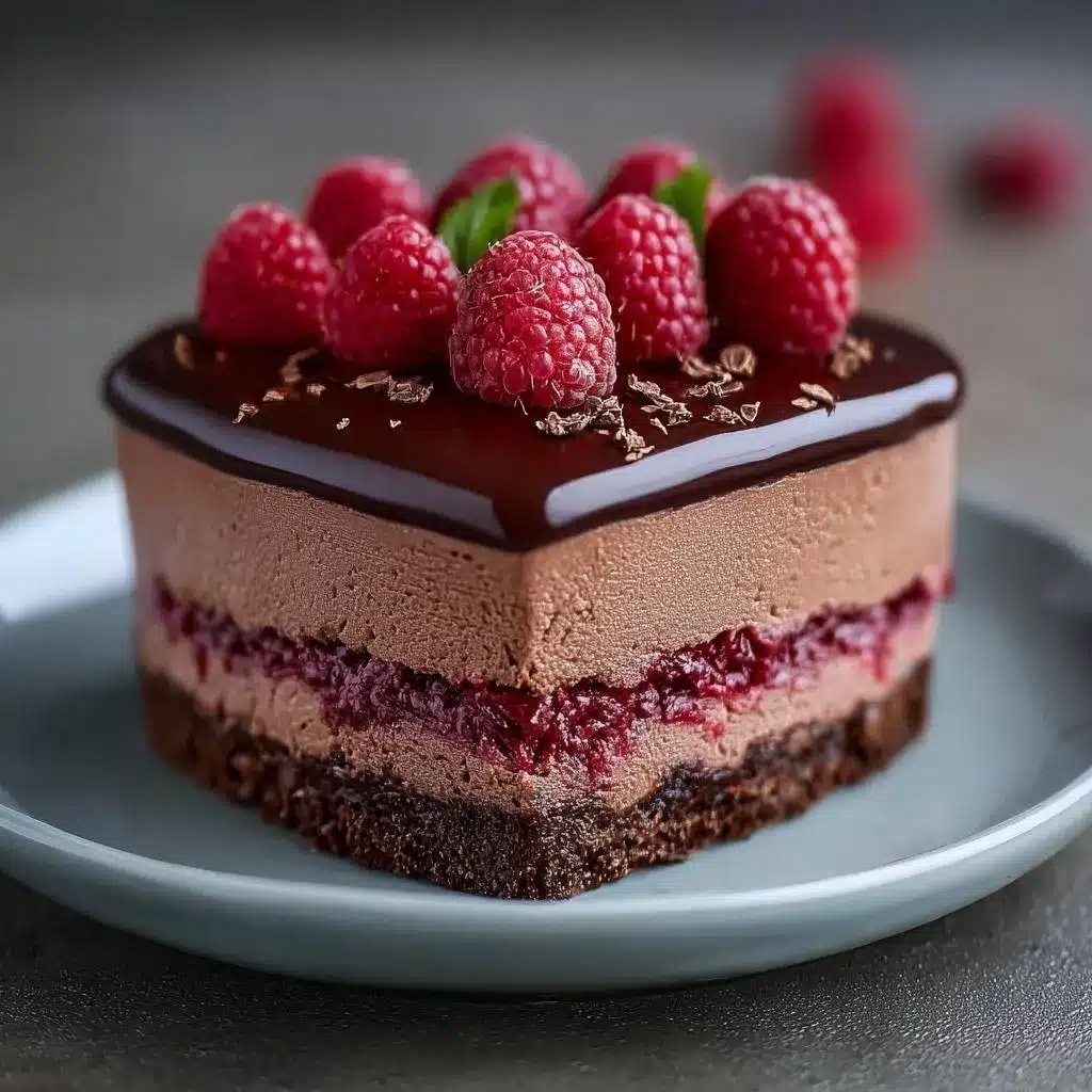 GateauMousseChocolatFramboiseRapide