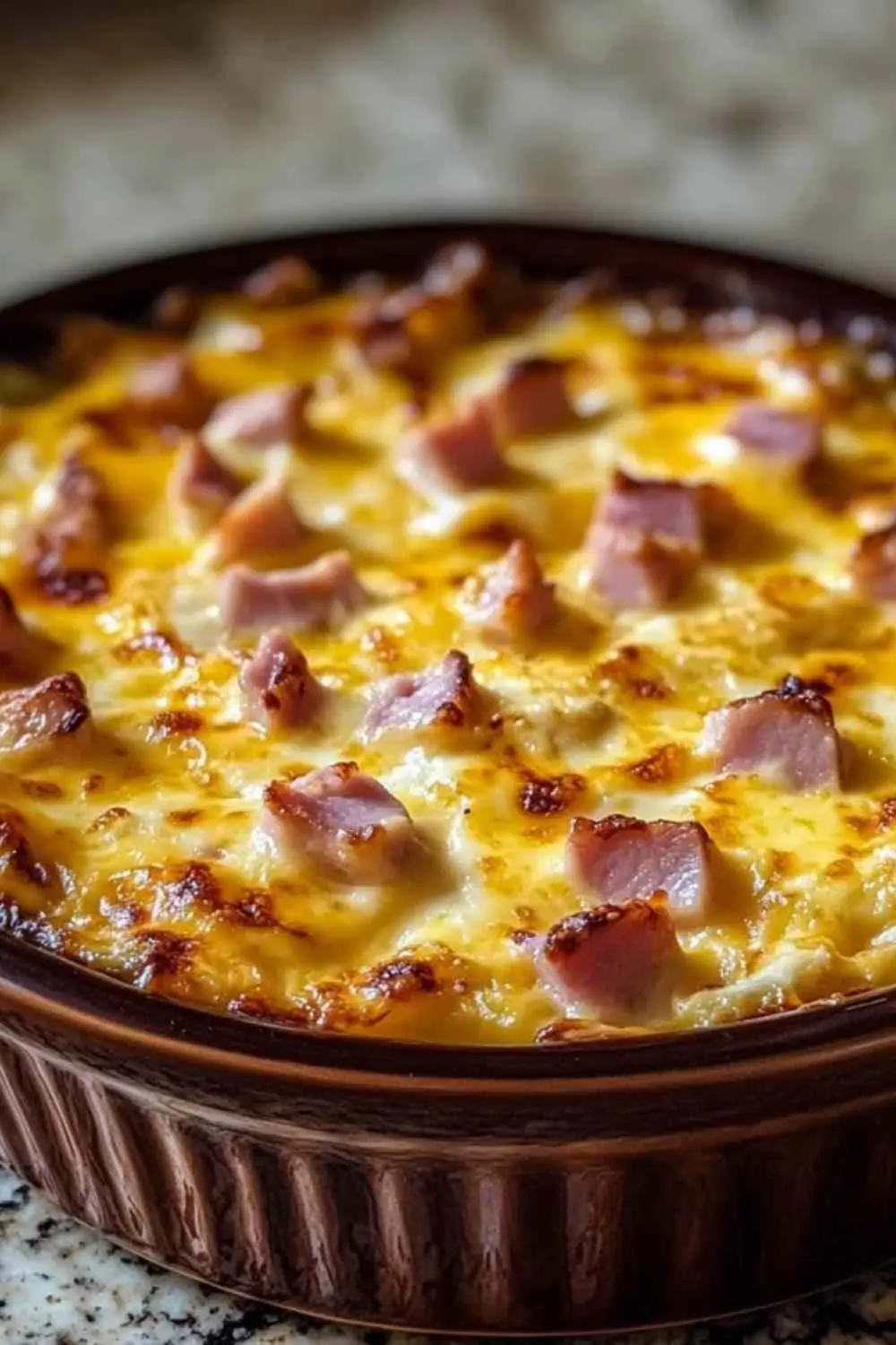 Gratin d’Œufs au Jambon et au Fromage