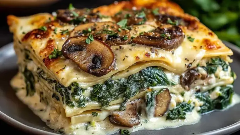 Lasagne Crémeuse aux Épinards et Champignons | 5 Secrets Réussite Parfaite