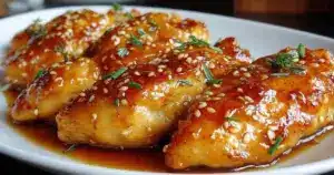 Poulet au Miel et à l’Ail