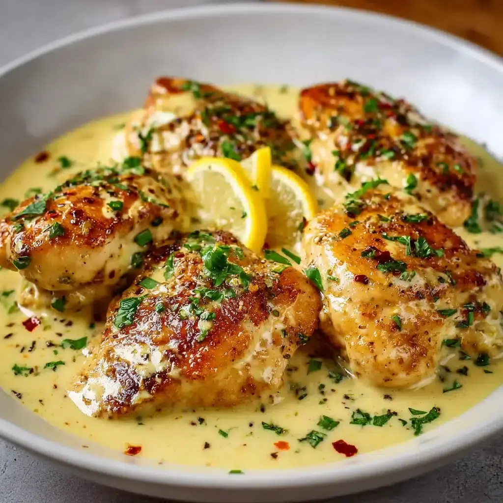 Poulet onctueux crème citron