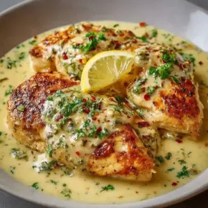Poulet Onctueux à la Crème et au Citron