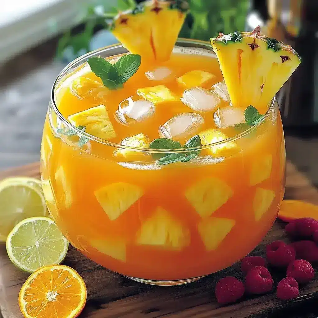 Punch Tropical à l’Ananas et à la Limonade