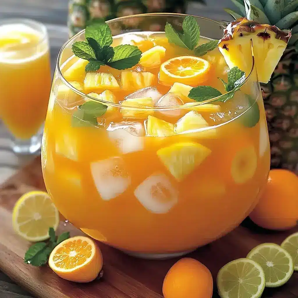 Punch Tropical à l’Ananas et à la Limonade