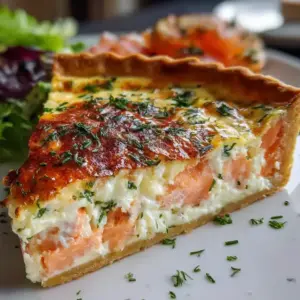 Quiche au Saumon Fumé et Boursin Facile