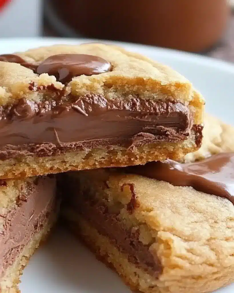 Recette cookies cœur fondant Nutella