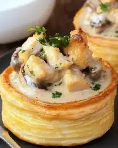 Vol-au-vent au Poulet Crémeux