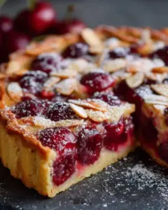 Tarte aux Cerises et aux Amandes