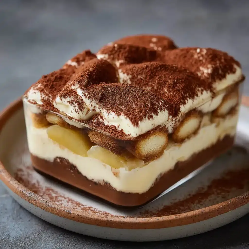 Tiramisu chocolat poires