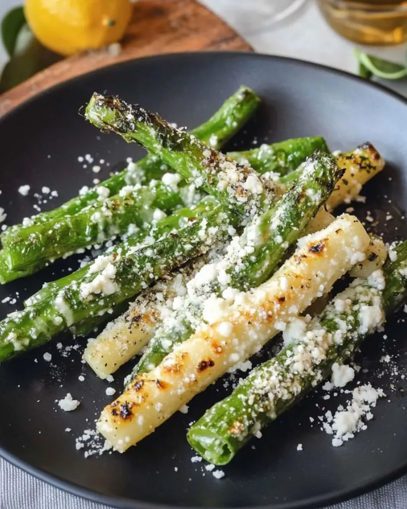Asperges Vertes Grillées à l’Huile d’Olive, Citron et Parmesan – Recette delicieux