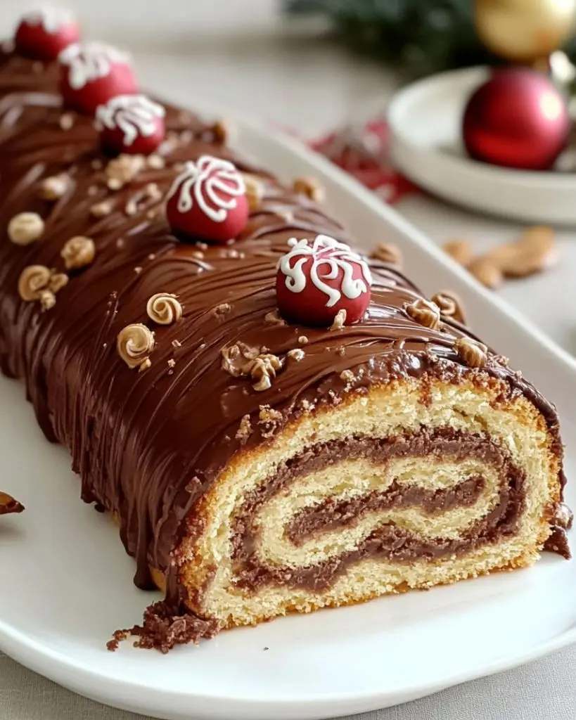 Bûche de Noël au Chocolat Maison – Recette delicieux