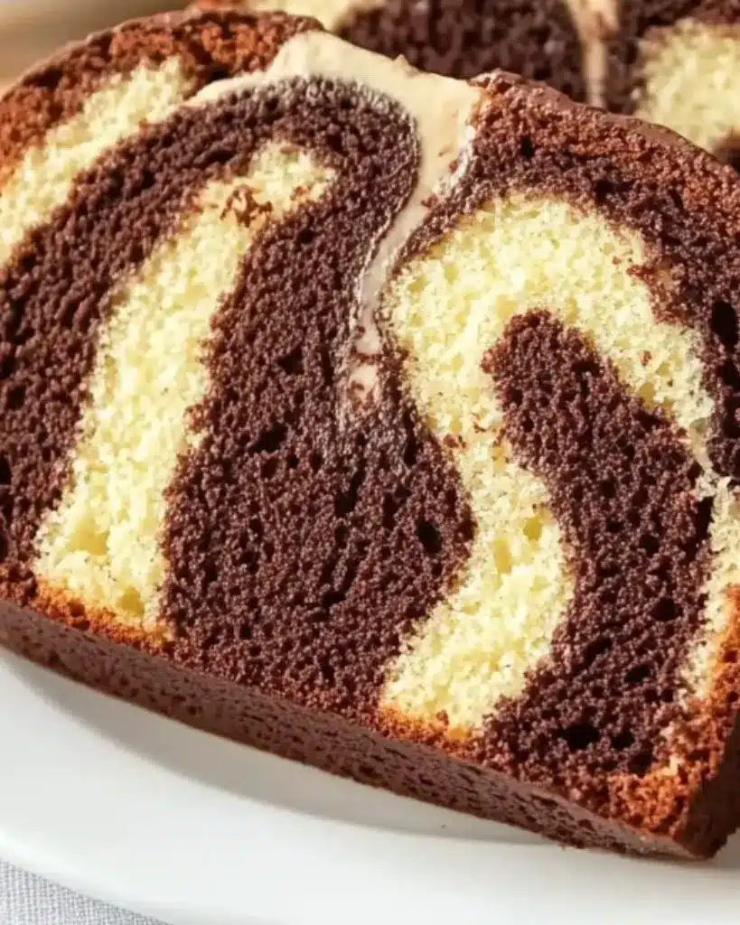 cake marbré chocolat moelleux