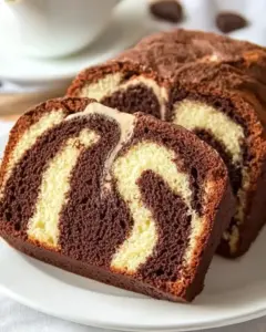 Cake Marbré au Chocolat Ultra Moelleux