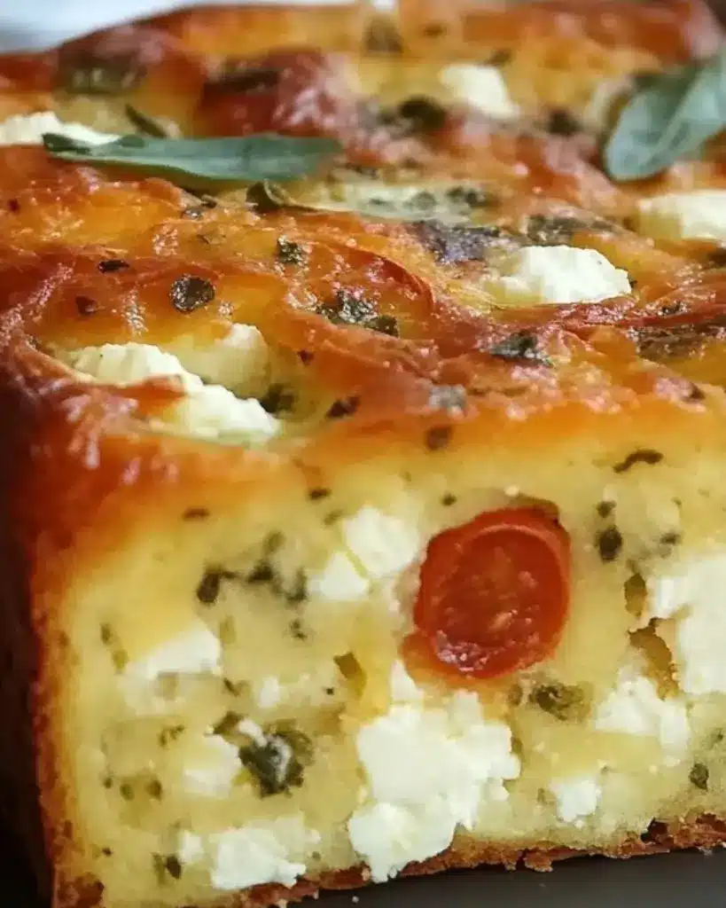 cake salé tomates séchées feta basilic