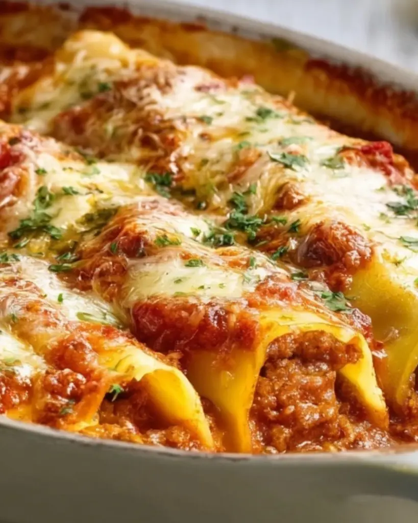 cannellonis gratinés à la bolognaise