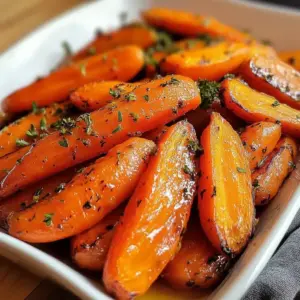Carottes Confites au Four avec Miel et Thym