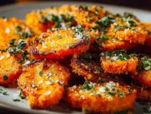 Carottes écrasées croustillantes