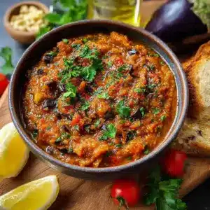 Caviar d’Aubergine Marocain (Zaalouk)