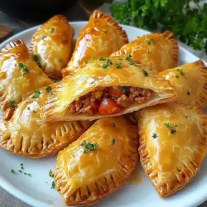 Chaussons farcis à la viande hachée