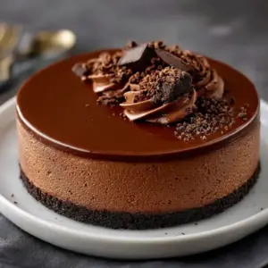 Cheesecake au Chocolat Sans Cuisson