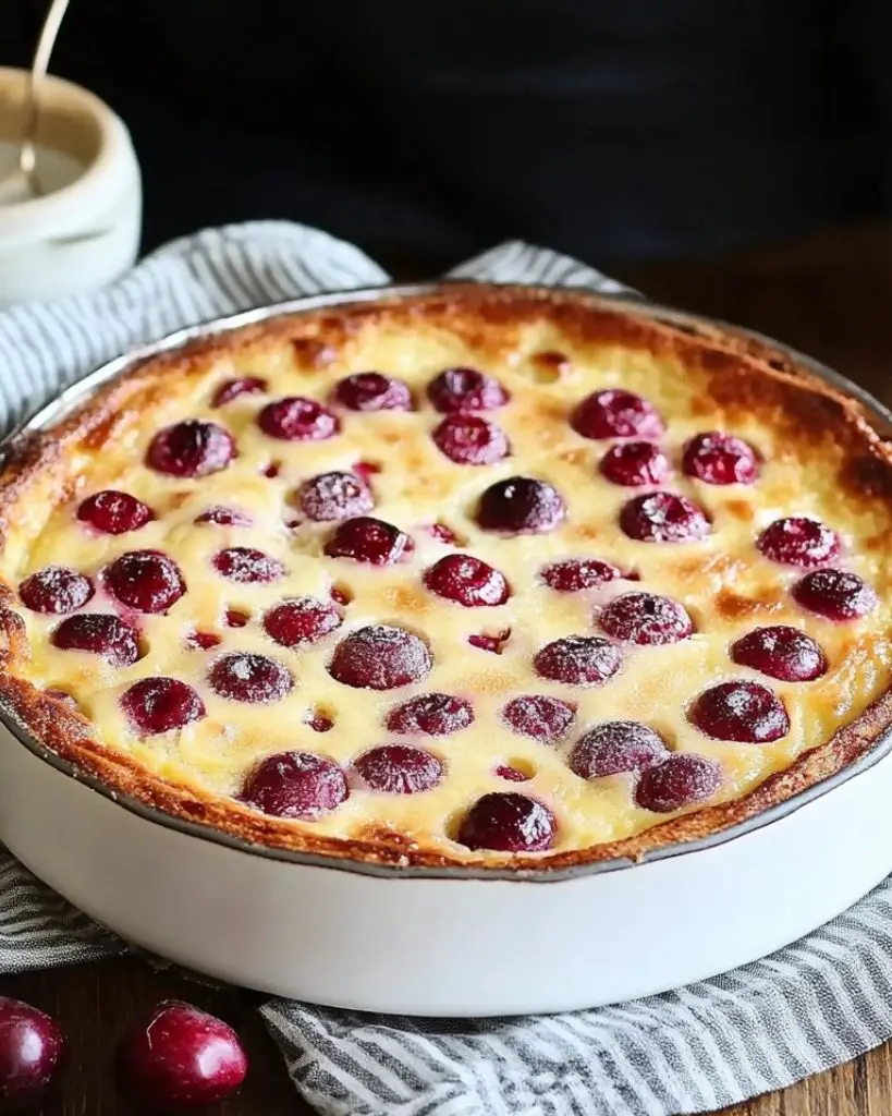 Clafoutis aux cerises - Recette delicieux 2 clafoutis aux cerises