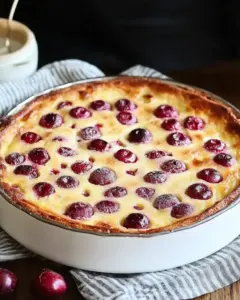 Clafoutis aux cerises traditionnel