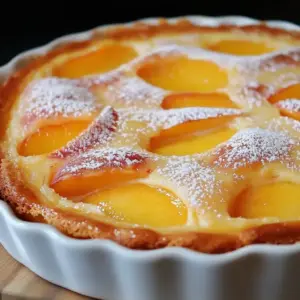 Clafoutis aux Pêches Moelleux