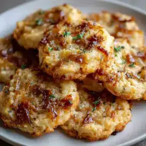 Cookies salés aux oignons caramélisés et comté