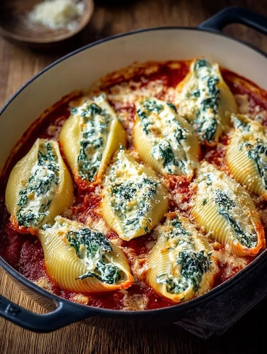 coquilles farcies épinards ricotta