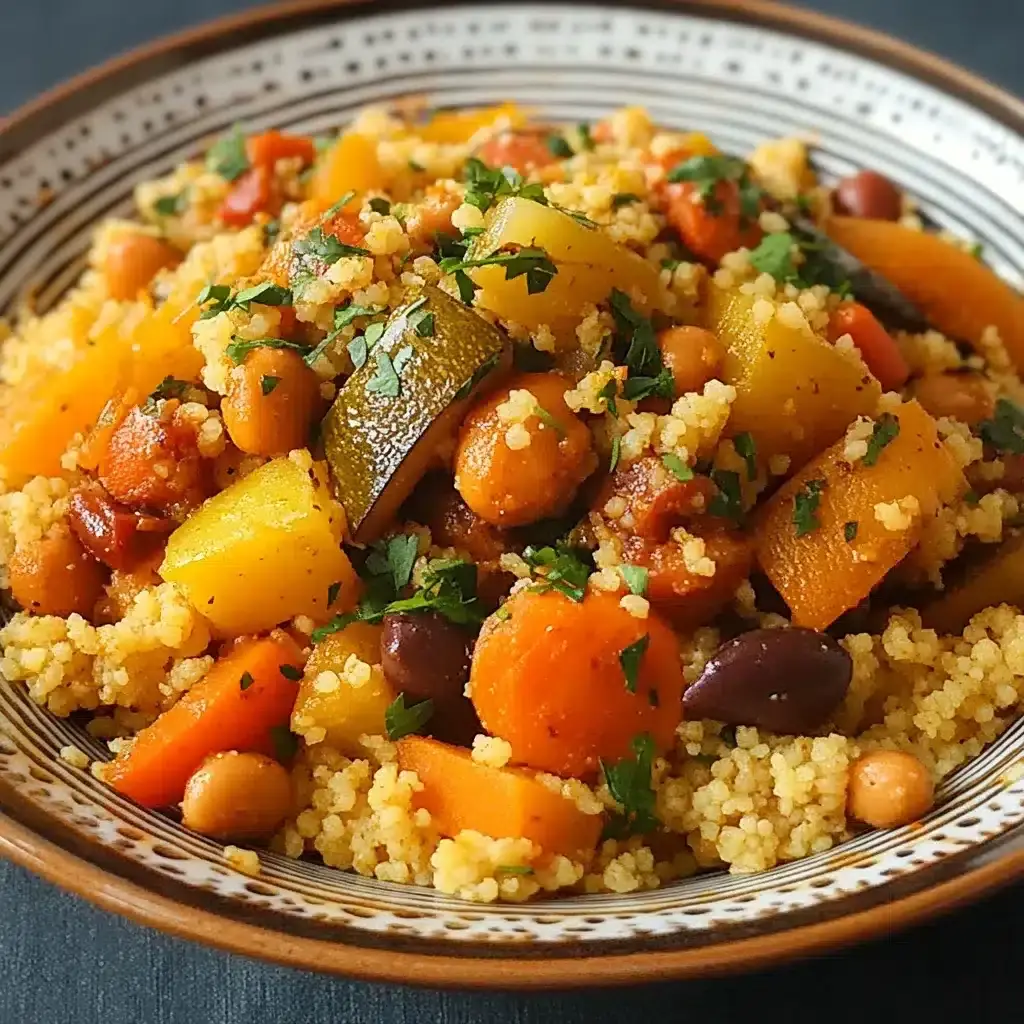 couscous marocain aux 7 légumes