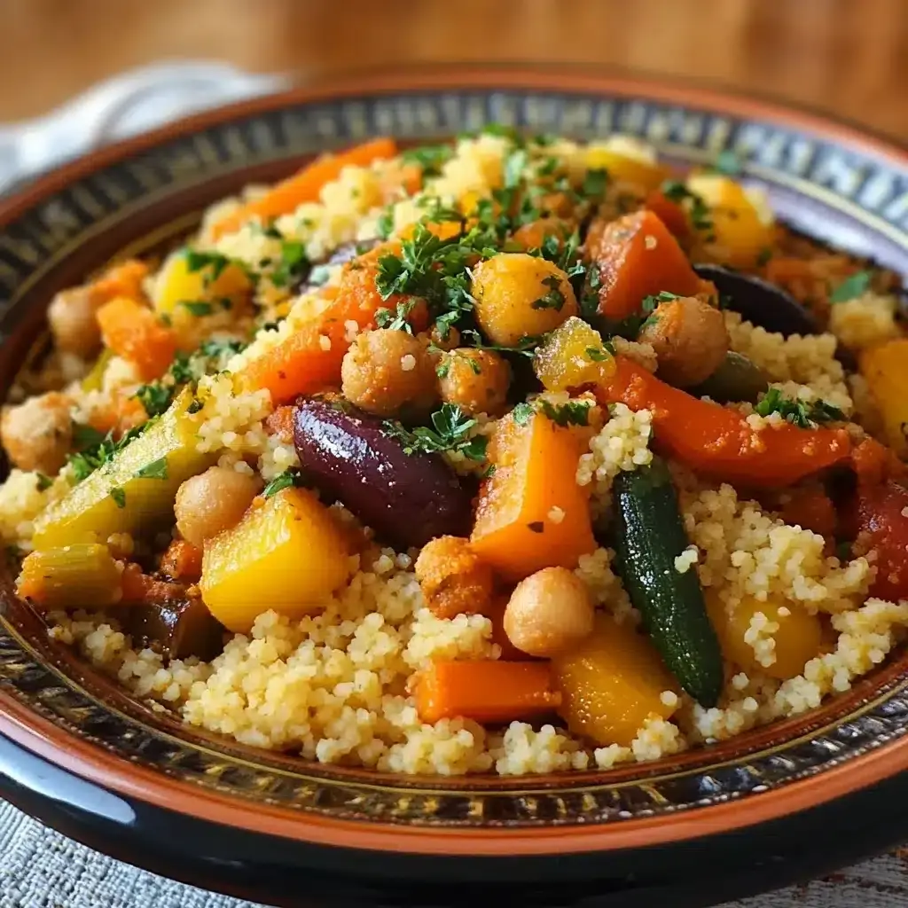 Couscous Marocain aux 7 Légumes