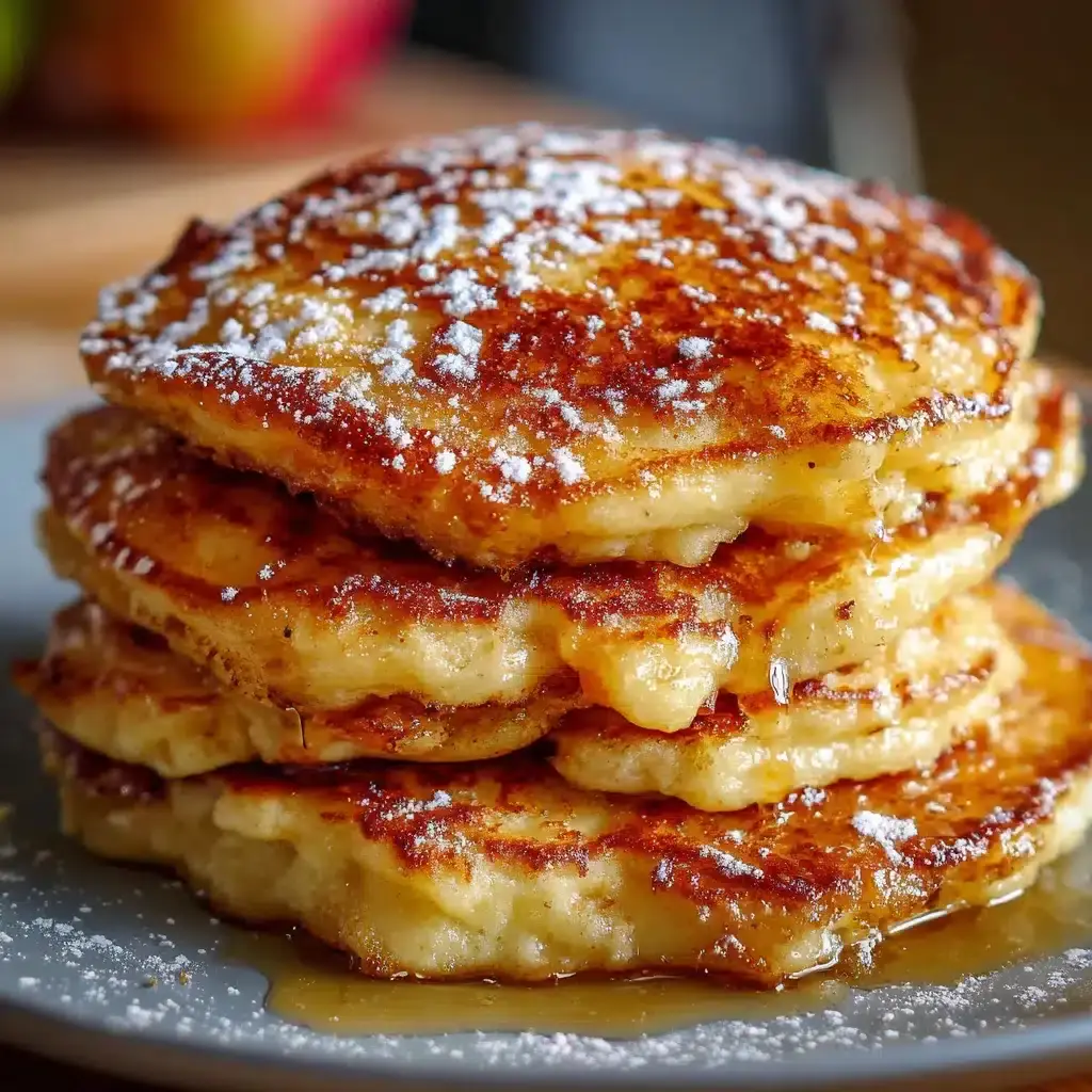 Crêpes levées aux pommes