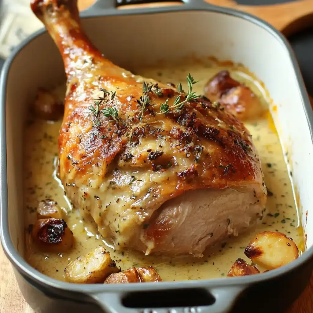 cuisse de dinde à la Dijonnaise