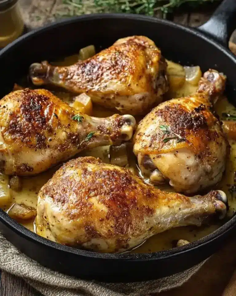 Cuisses de poulet à la crème à la poêle – Recette delicieux