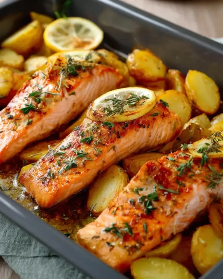 Dos de Saumon au Four avec Pommes de Terre – Recette delicieux
