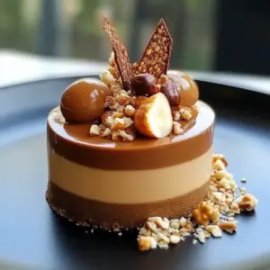 Entremets Caramel et Mousse Noisette