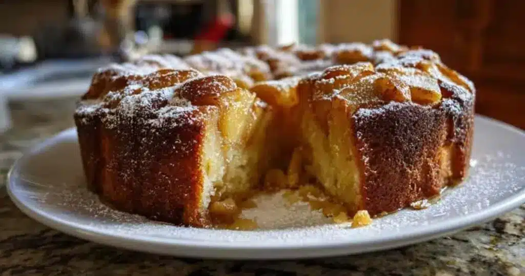 gâteau aux pommes et au mascarpone