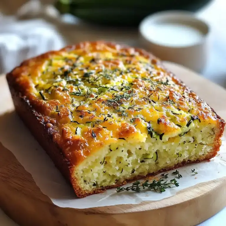 Gâteau Moelleux aux Courgettes & Parmesan