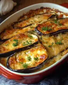 Gratin d’aubergines fondant à la tomate