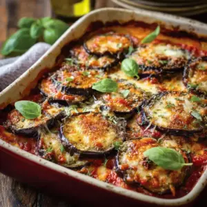 Gratin d’Aubergines à l’Italienne (Parmigiana di Melanzane)