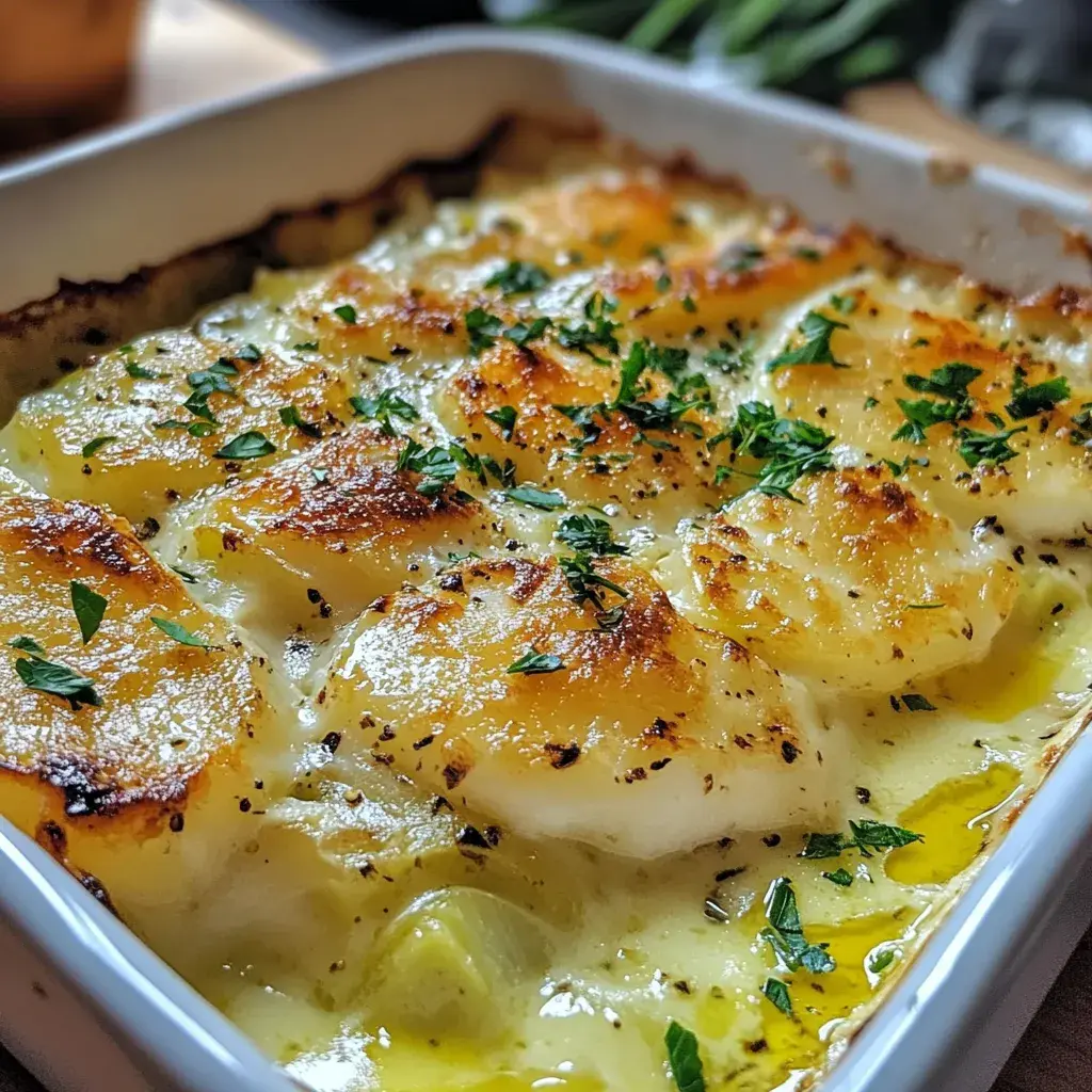 gratin de cabillaud poireaux moutarde
