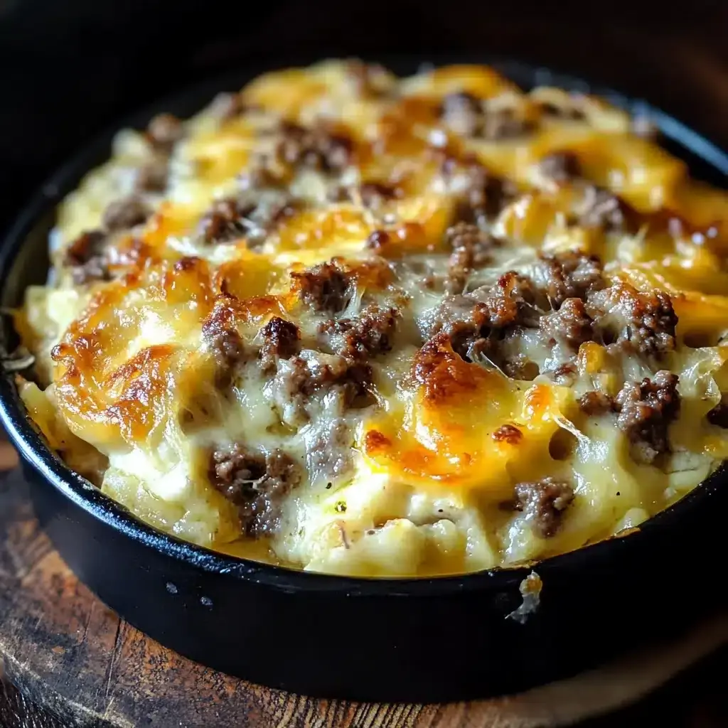 gratin de coquillettes raclette viande hachée