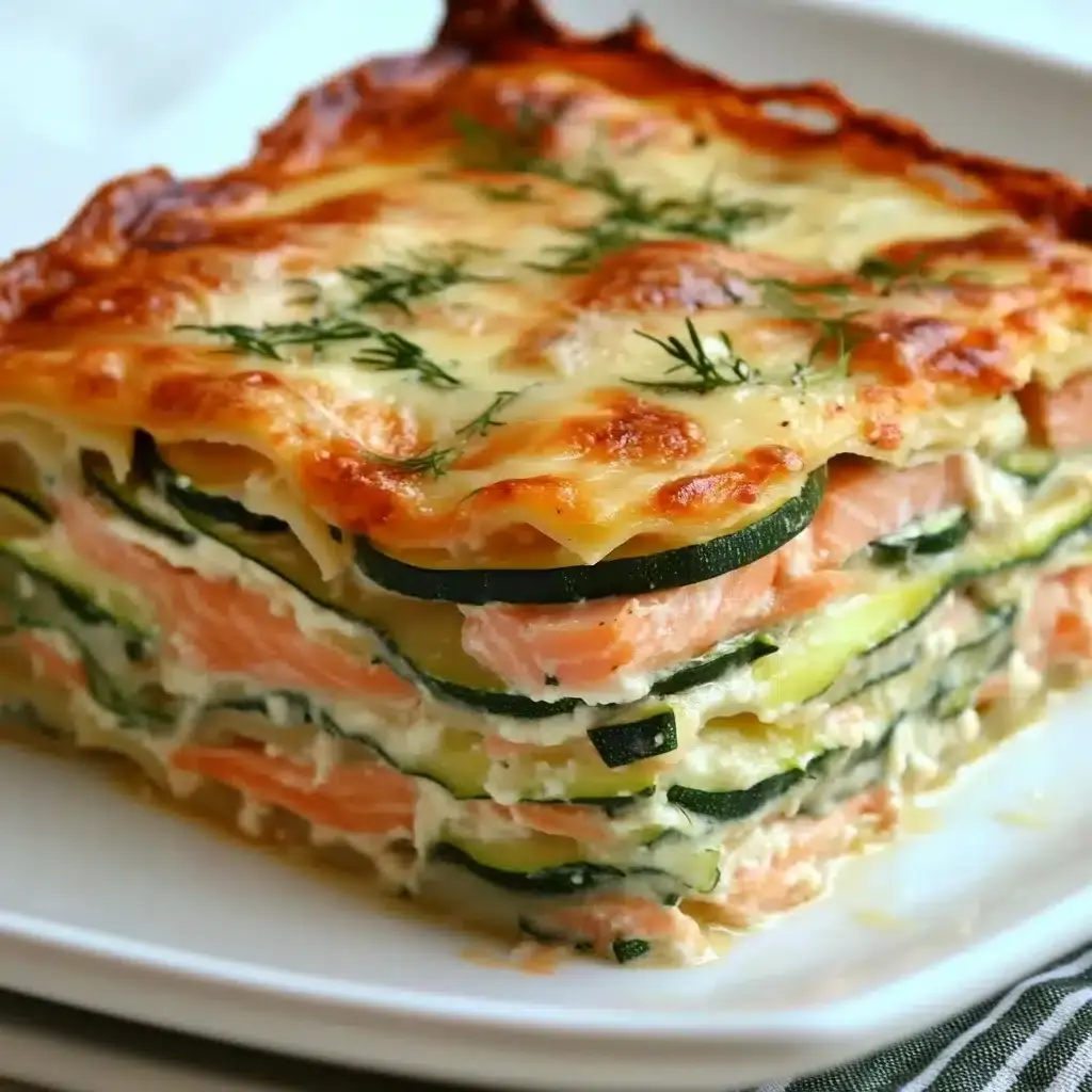 lasagnes courgettes saumon