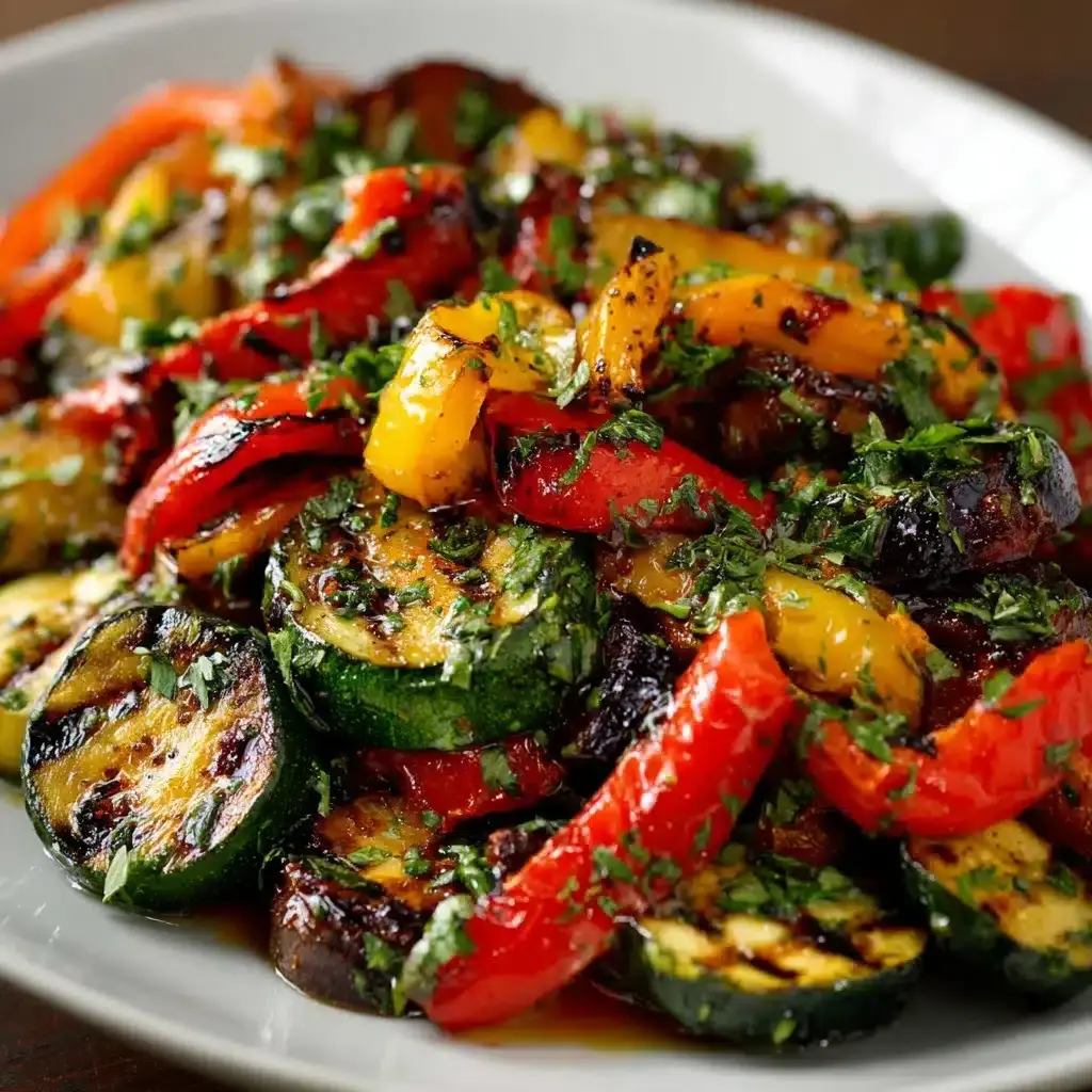 légumes grillés balsamique herbes fraîches